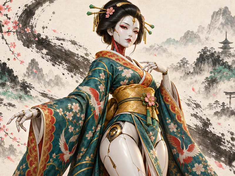 Cyber Geisha — Katana Inu artwork
